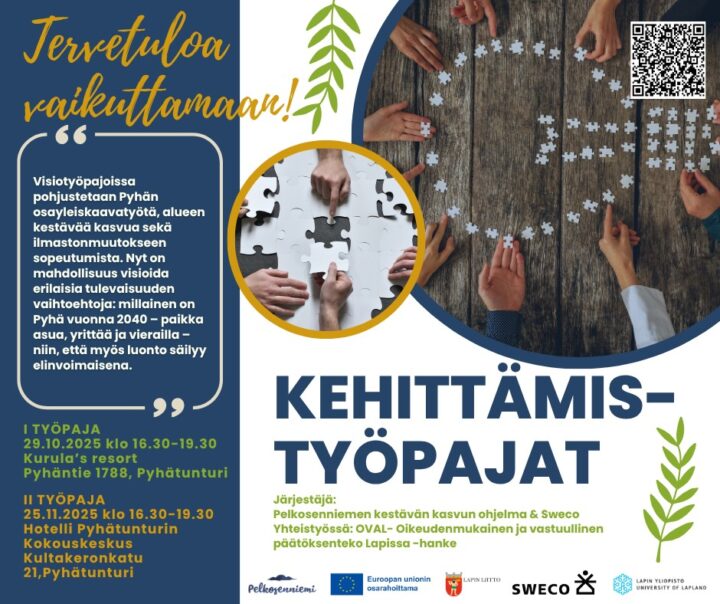 Pyhän matkailualueen kehittämissuunnitelman työpajat